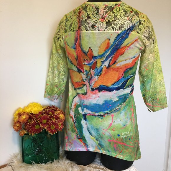 Leoma Lovegrove Abstract Mesh Blouse - Picture 3 of 8